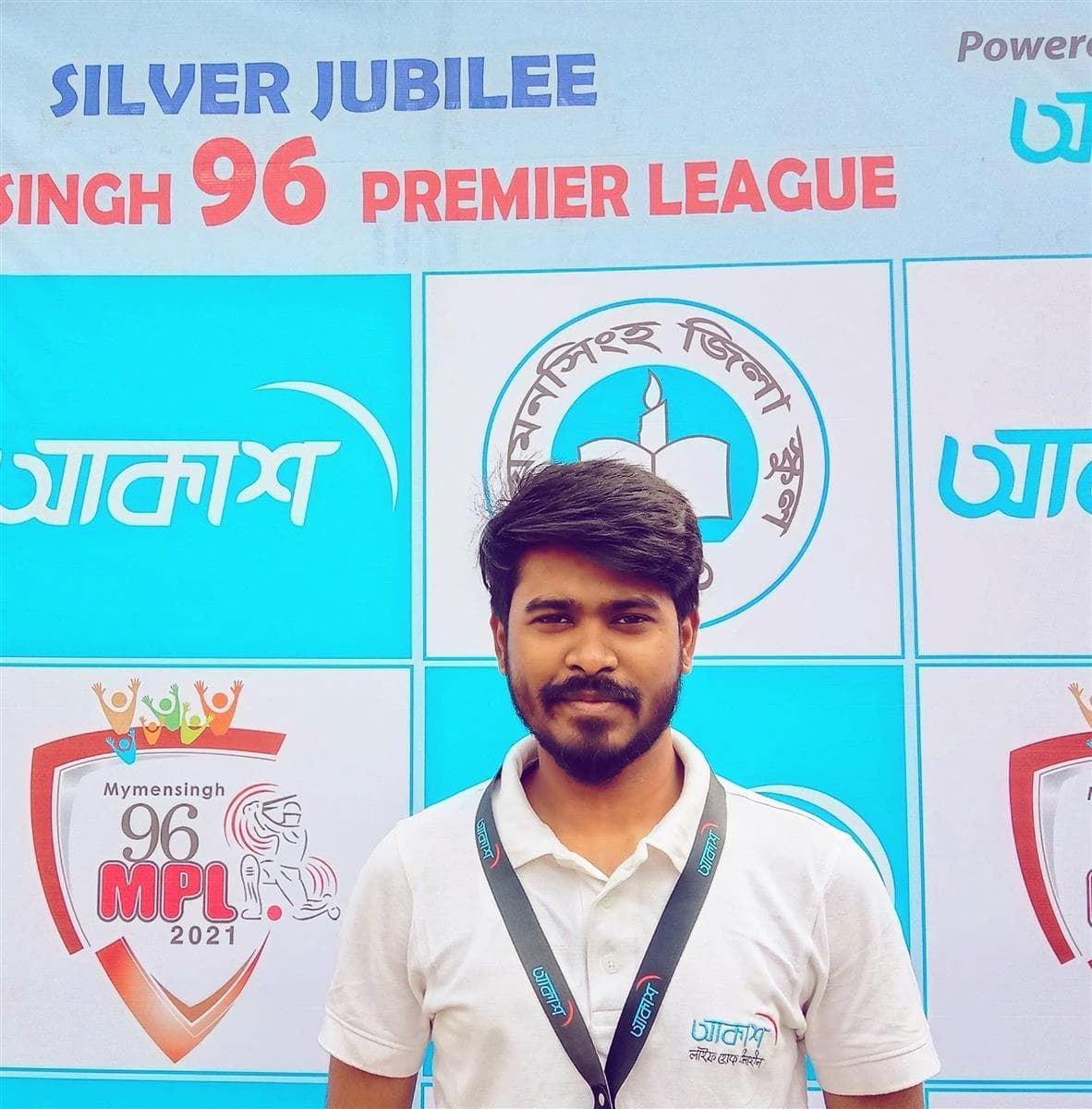 At the Mymensingh 96 Premier League 2021 with Akash DTH