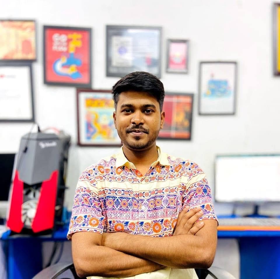 In the office